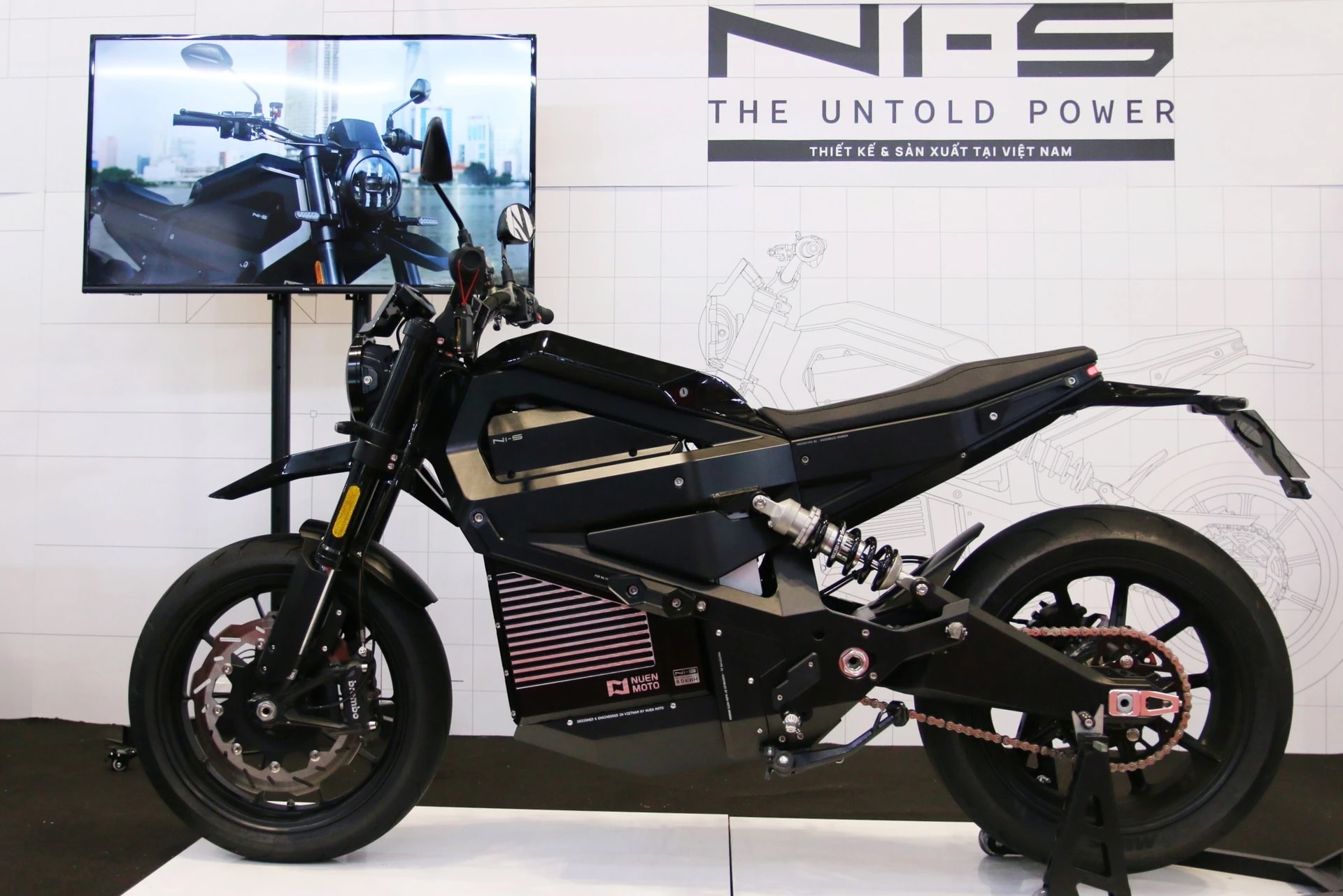 Nuen Moto N1-S trưng bày tại Triển lãm ô tô và xe máy Việt Nam 2024