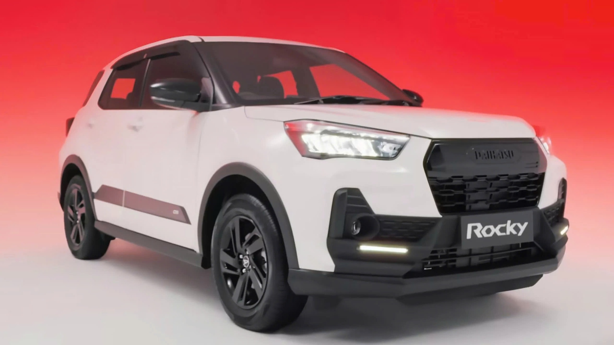 'Người anh em' của Toyota Raize có bản độ cực chất: Đầu xe hầm hố, cản trước mới, mâm sơn đen, động cơ không đổi- Ảnh 2. Bản độ Daihatsu Rocky tại Indonesia