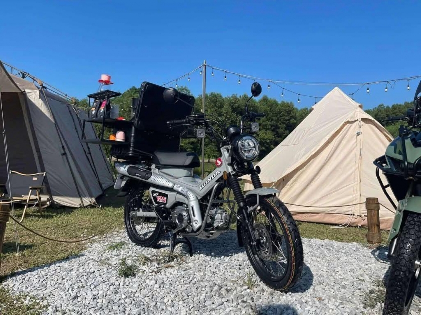 Honda CT125 ra mắt Việt Nam: Người bạn đồng hành lý tưởng cho những tín đồ đam mê  Động cơ và bình xăng dung tích lớn của Honda CT125