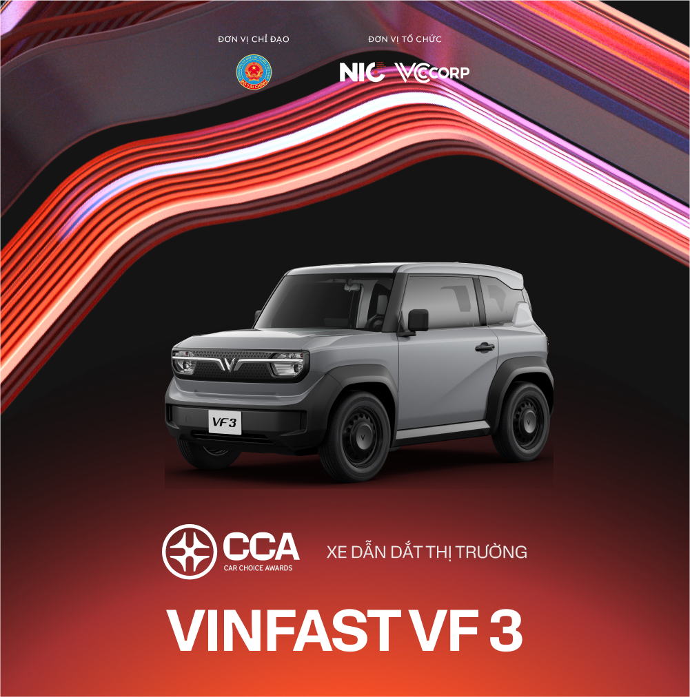 VinFast VF 3 và các mẫu xe cùng tham gia giải thưởng