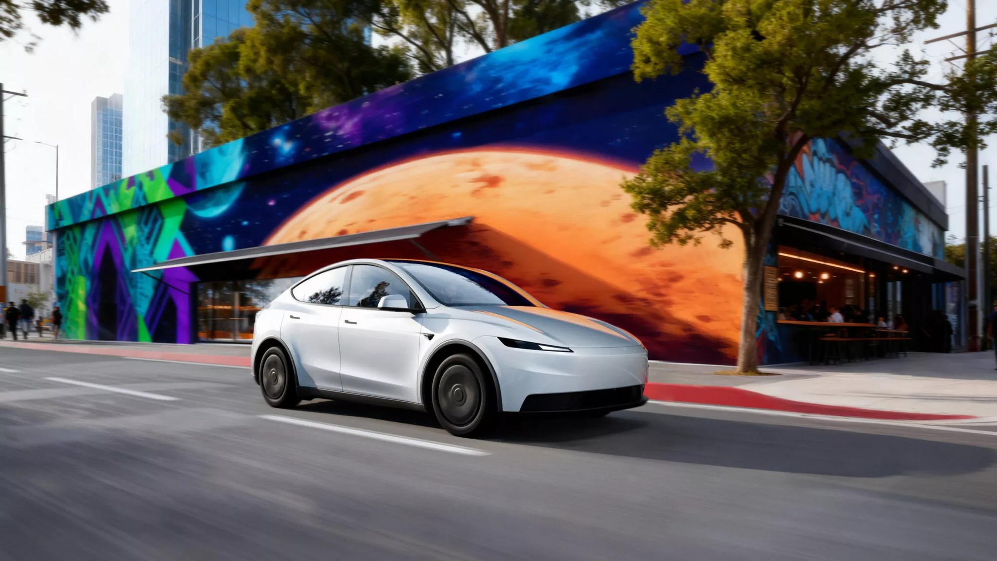 Nội thất Tesla Model Y Standard - Ghế vải Ghế bọc vải thay cho da ở phiên bản Standard