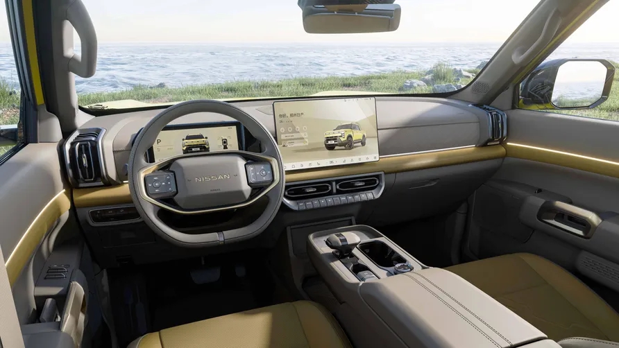 Nội thất hiện đại của Frontier Pro Khoang lái sang trọng và tiện nghi