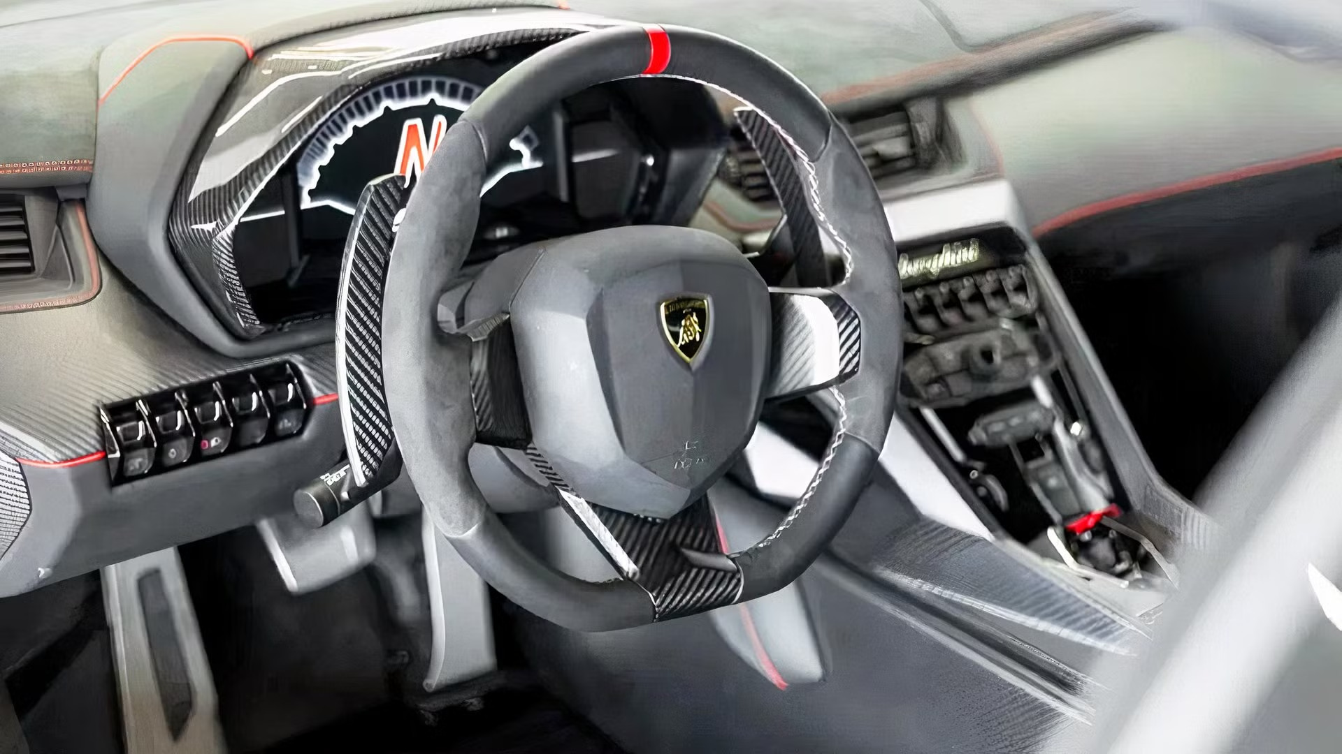 Cabin Lamborghini Veneno sang trọng, tập trung người lái