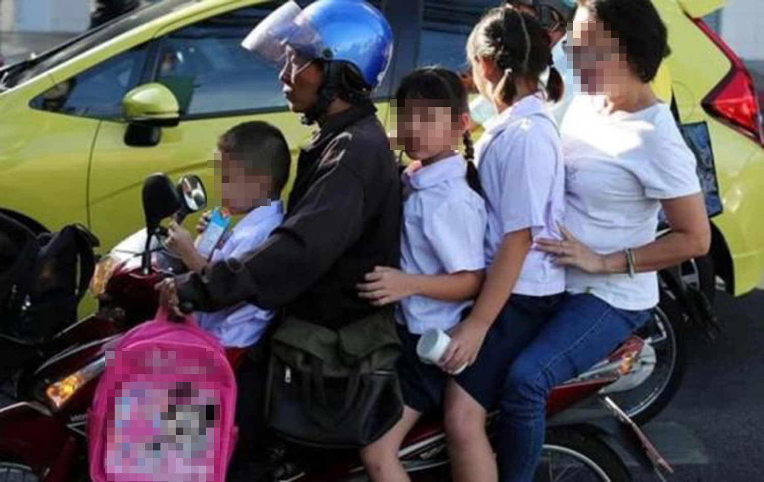 Phạt tiền khi vi phạm quy định chở trẻ em Phạt tiền vi phạm giao thông