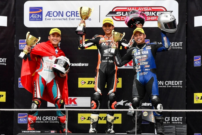 Nguyễn Tôn Anh Phú podium MSBK 2025 Nguyễn Tôn Anh Phú trên bục podium MSBK