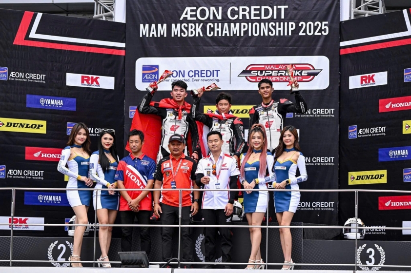 Nguyễn Hữu Trí podium MSBK 2025 Nguyễn Hữu Trí trên bục nhận giải MSBK