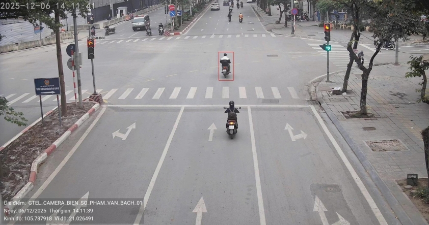 Camera AI giám sát giao thông tại Hà Nội